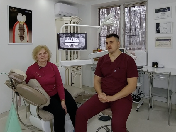 Doamna Liuba a trecut peste frică și a câștigat mai mult decât o dantură nouă. - Testimonial Video Clinică Stomatologică Chișinău